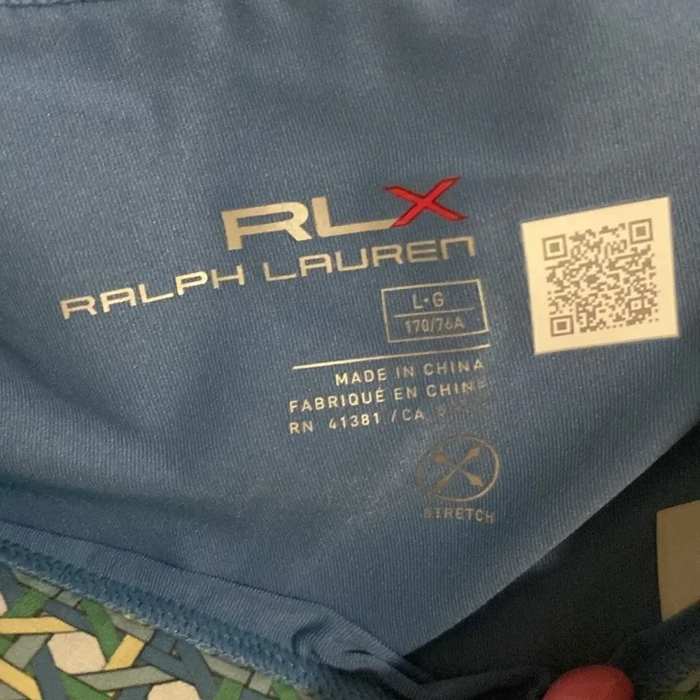 NWT-RLX RALPH LAUREN-WOMEN'S PRINTED PLEATED AIM SKORT 17